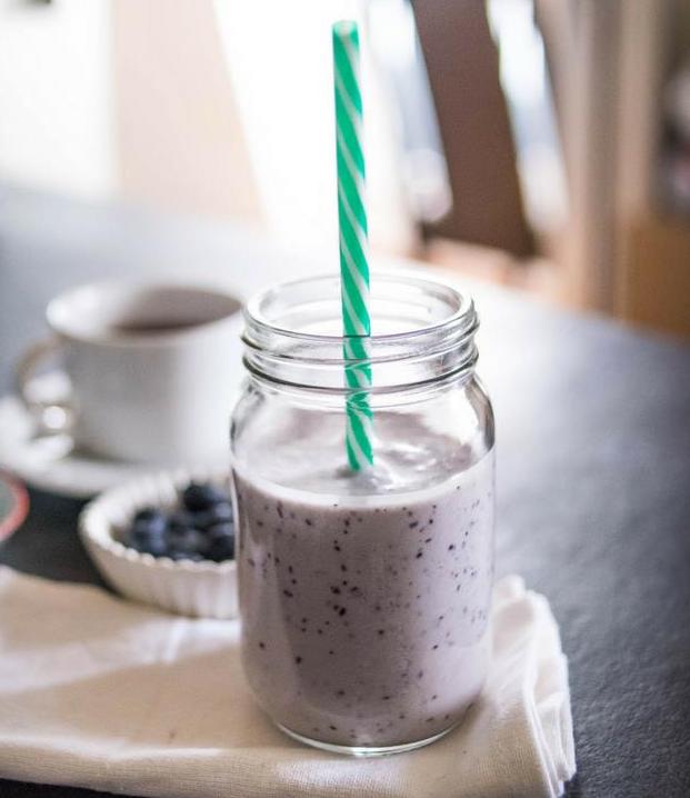Blueberry Coconut Yogurt Keto Smoothies Recipe