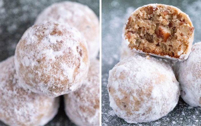 Low Carb Pecan Snowball Keto Christmas Cookies