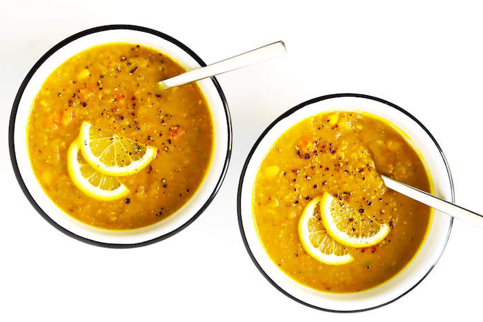 Lemony Lentil Healthy Soup Recipes