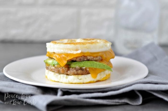 Sausage Breakfast Sandwich Keto Meal Prep Recipes