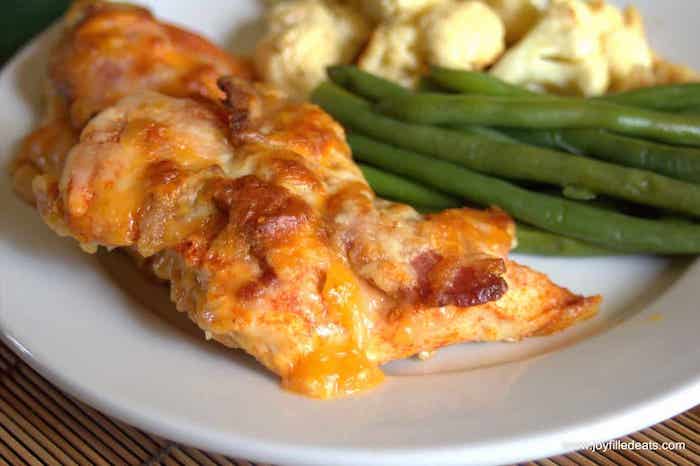 Cheesy bacon chicken keto meal prep recipe