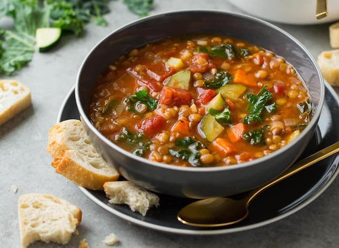 Italian Vegetable Lentil Healthy Soup Recipes