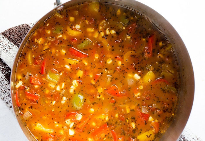 Roasted Corn and Pepper Healthy Soup Recipes
