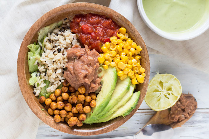 Wild Rice Burrito Bowls Vegan Dinner Recipes