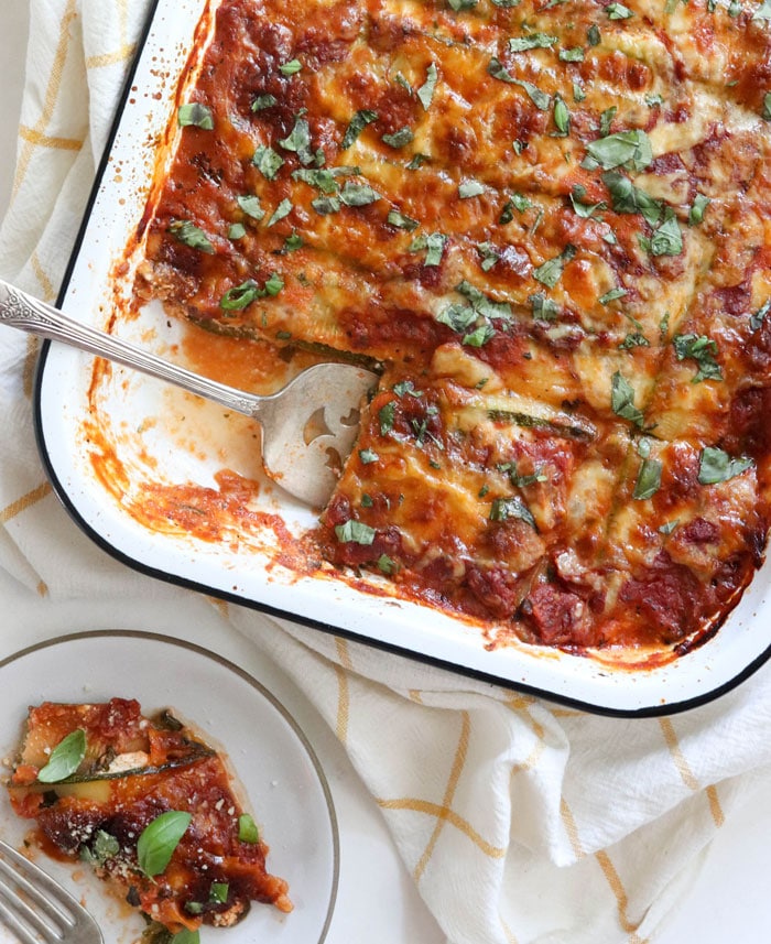 Cheat keto meals: Zucchini Lasagne from Detoxinista